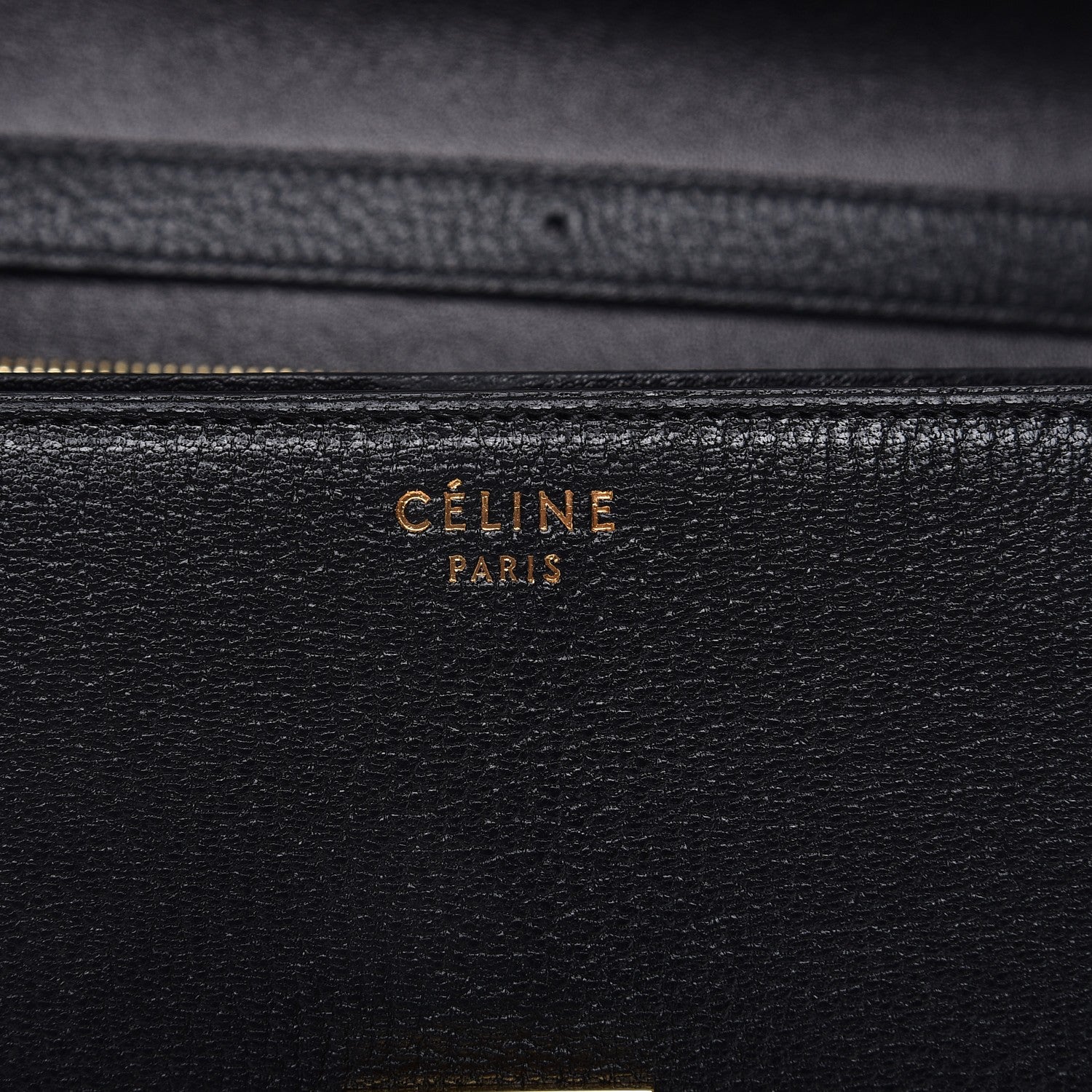 Celine Goatskin Medium Classic Box Flap Bag Black 6 of 7