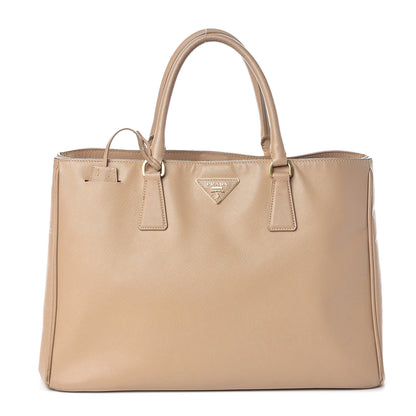 Prada Saffiano Lux Large Tote Sabbia 1 of 10