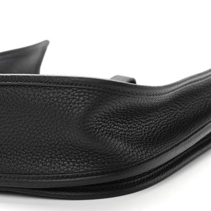 Hermes Taurillon Clemence Evelyne III PM Black 10 of 11
