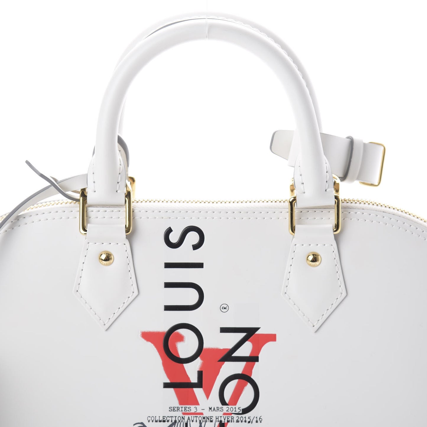 Smooth Calfskin Signature Alma PM White