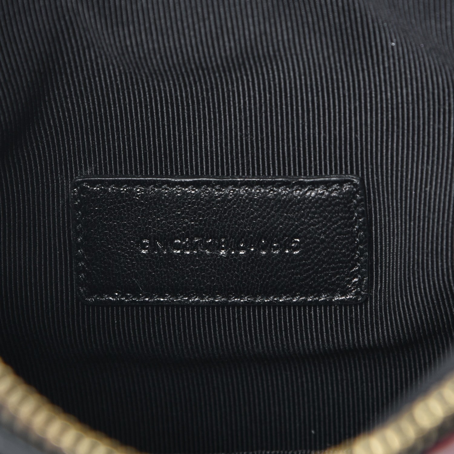 Saint Laurent Calfskin Lipstick Print Monogram Pouch Black 7 of 8