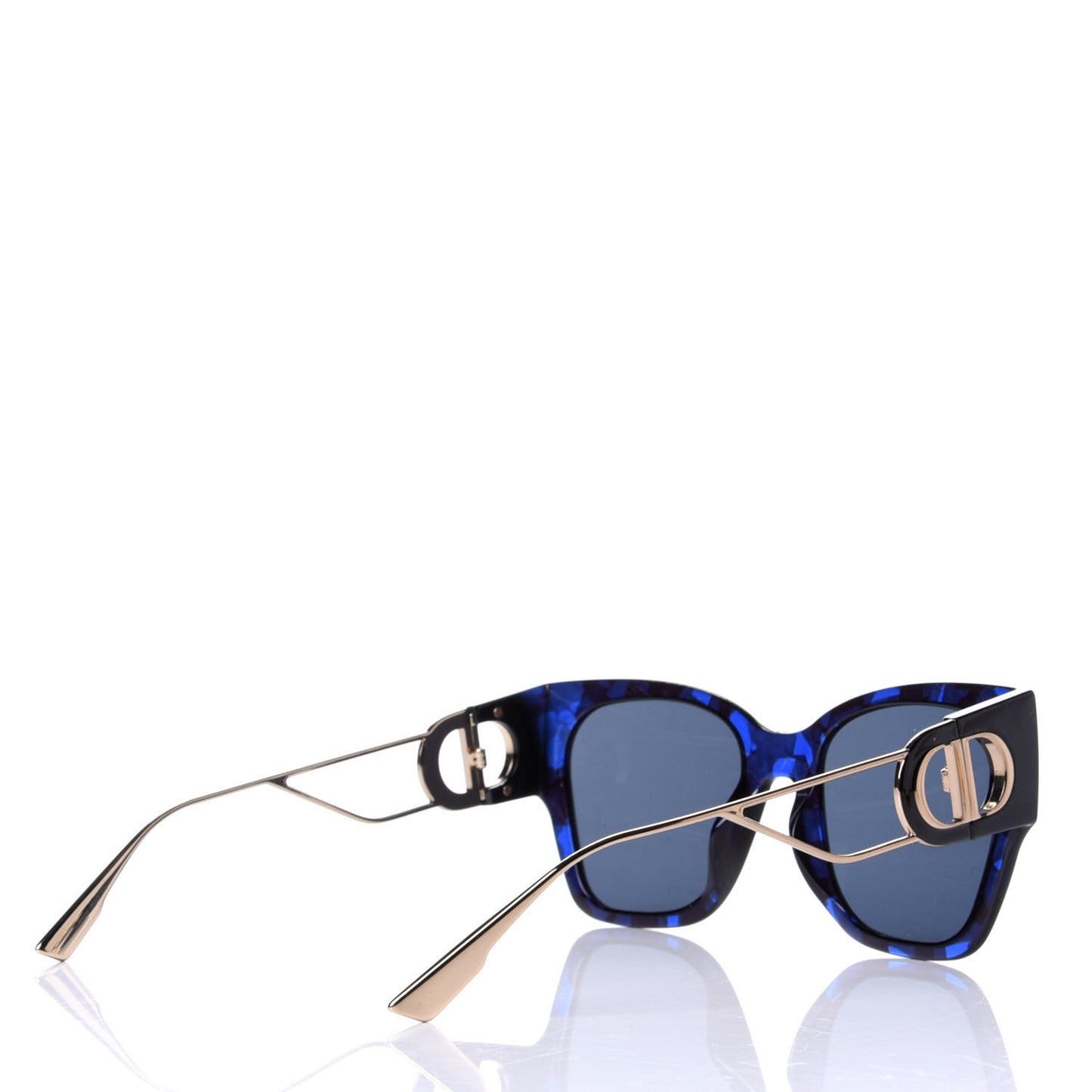 Acetate Rectangular 30 Montaigne 1 Sunglasses Blue