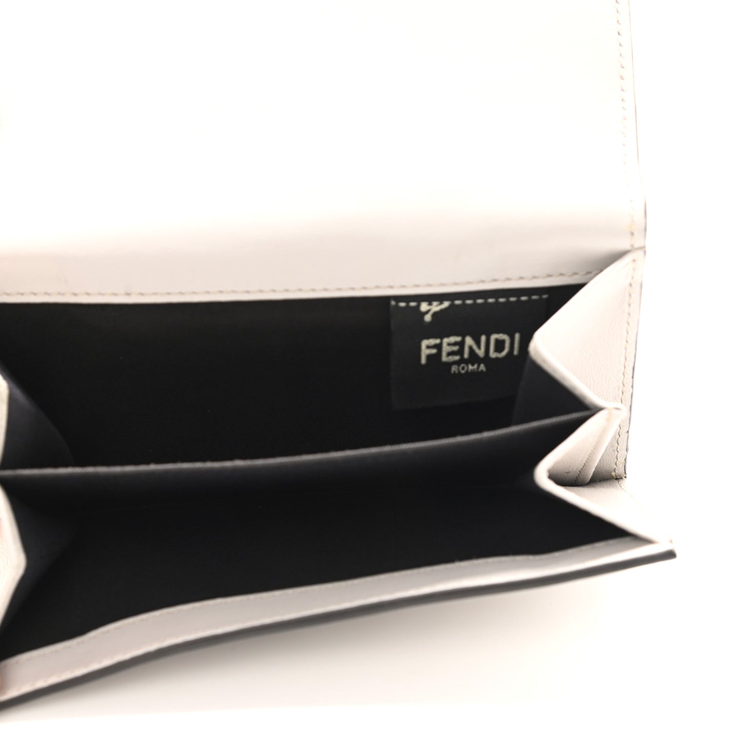 Nappa Matisse FF Embossed Medium Wallet Ghiaia