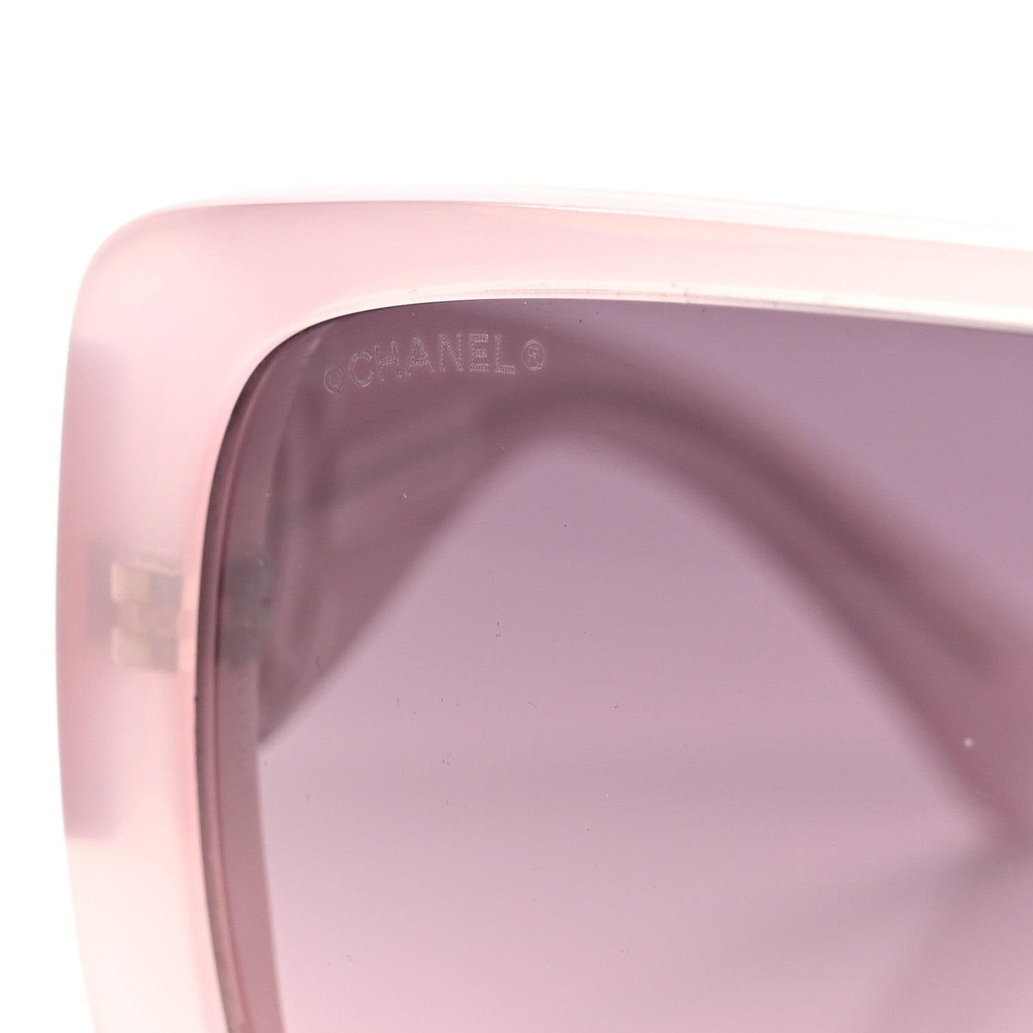 Chanel Acetate Shield Sunglasses 5495A Light Pink 7 of 10