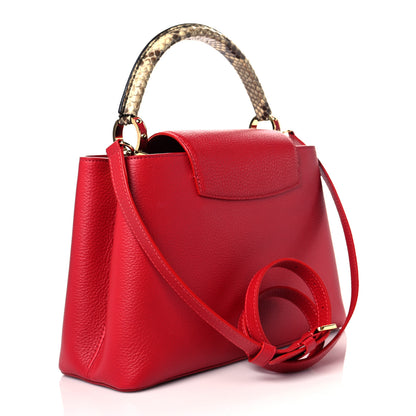 Louis Vuitton Taurillon Python Capucines PM Scarlet 5 of 11