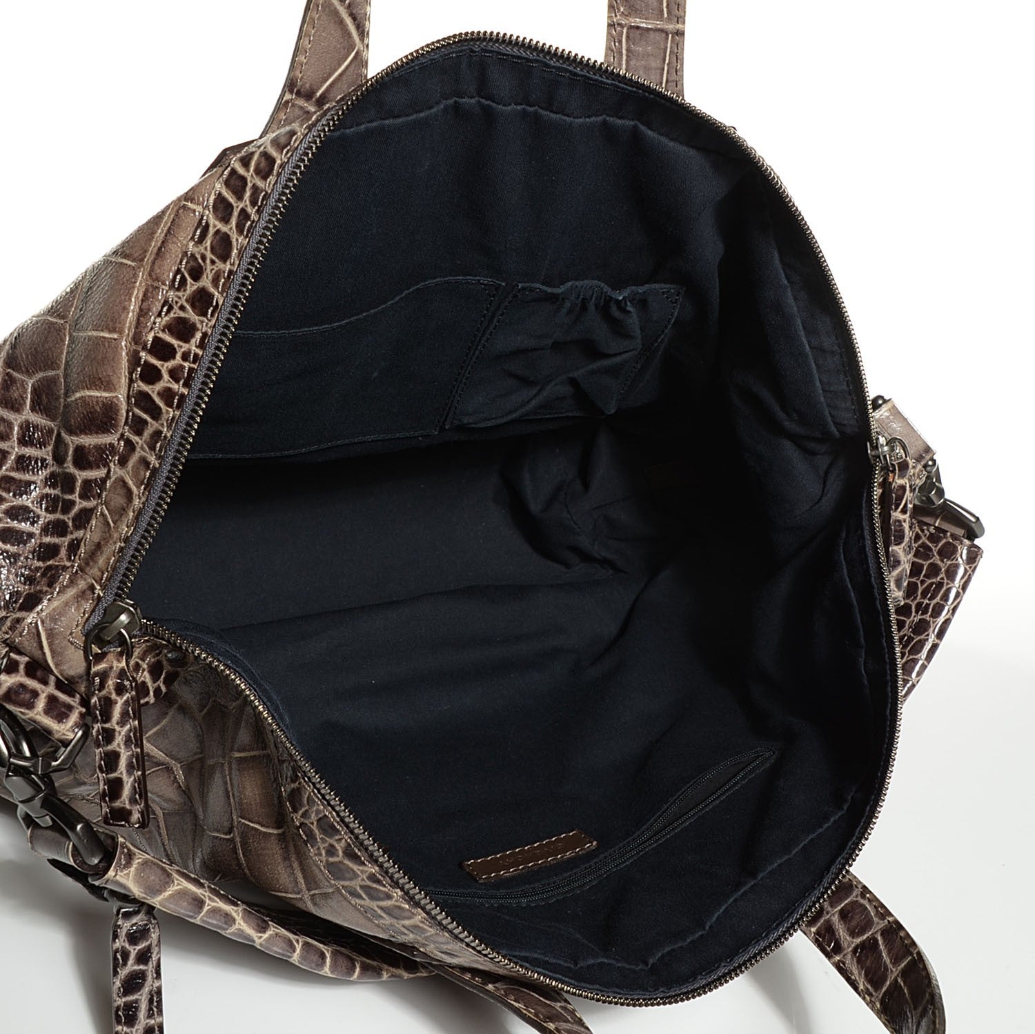 Givenchy Calfskin Crocodile Embossed Medium Nightingale Washed Black 5 of 10