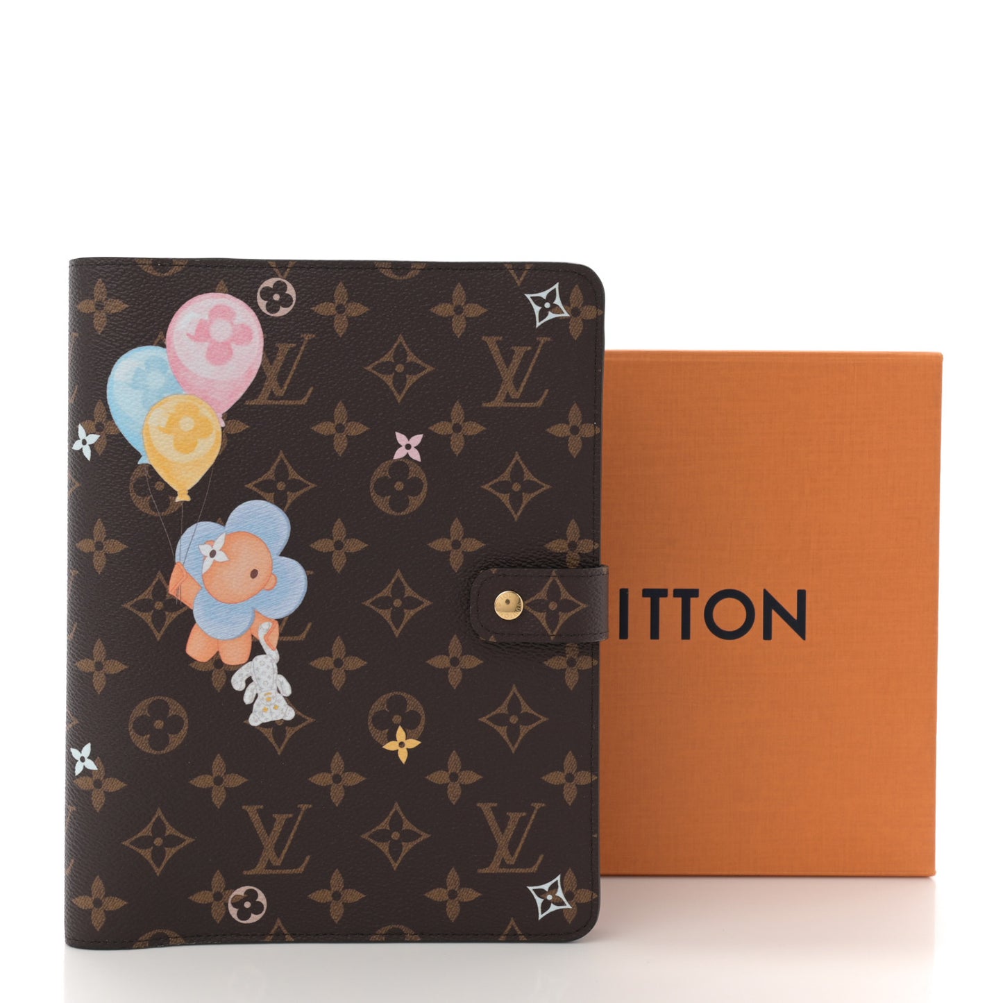 Monogram Triplets Desk Agenda Cover