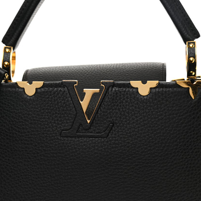 Louis Vuitton Taurillon Embellished Flower Crown Capucines PM Black 7 of 10