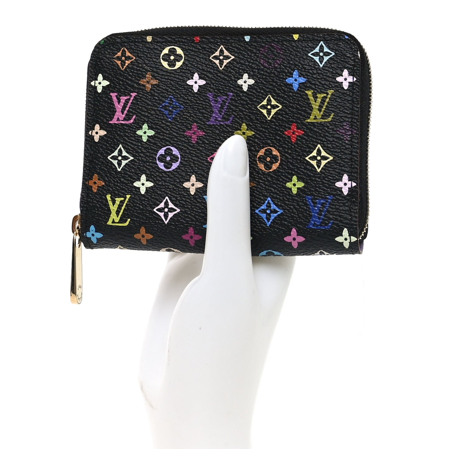 Monogram Multicolor Zippy Coin Purse Black Violet