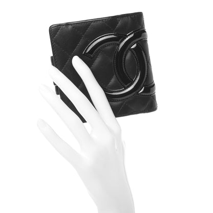 Chanel Calfskin Quilted Cambon Bi-Fold Wallet Black 2 of 10