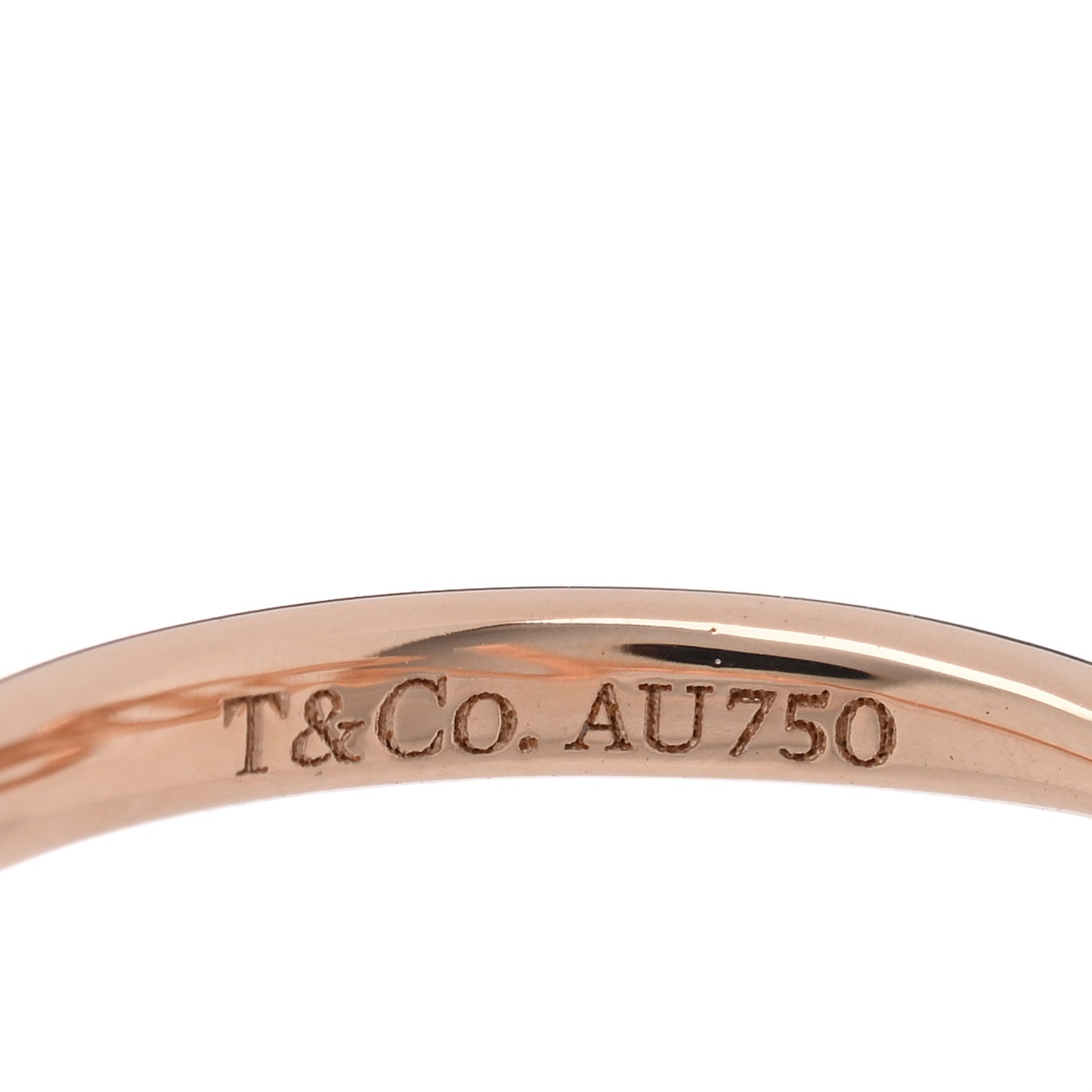 18K Rose Gold Diamond Paloma's Graffiti Love Ring 53 6.5