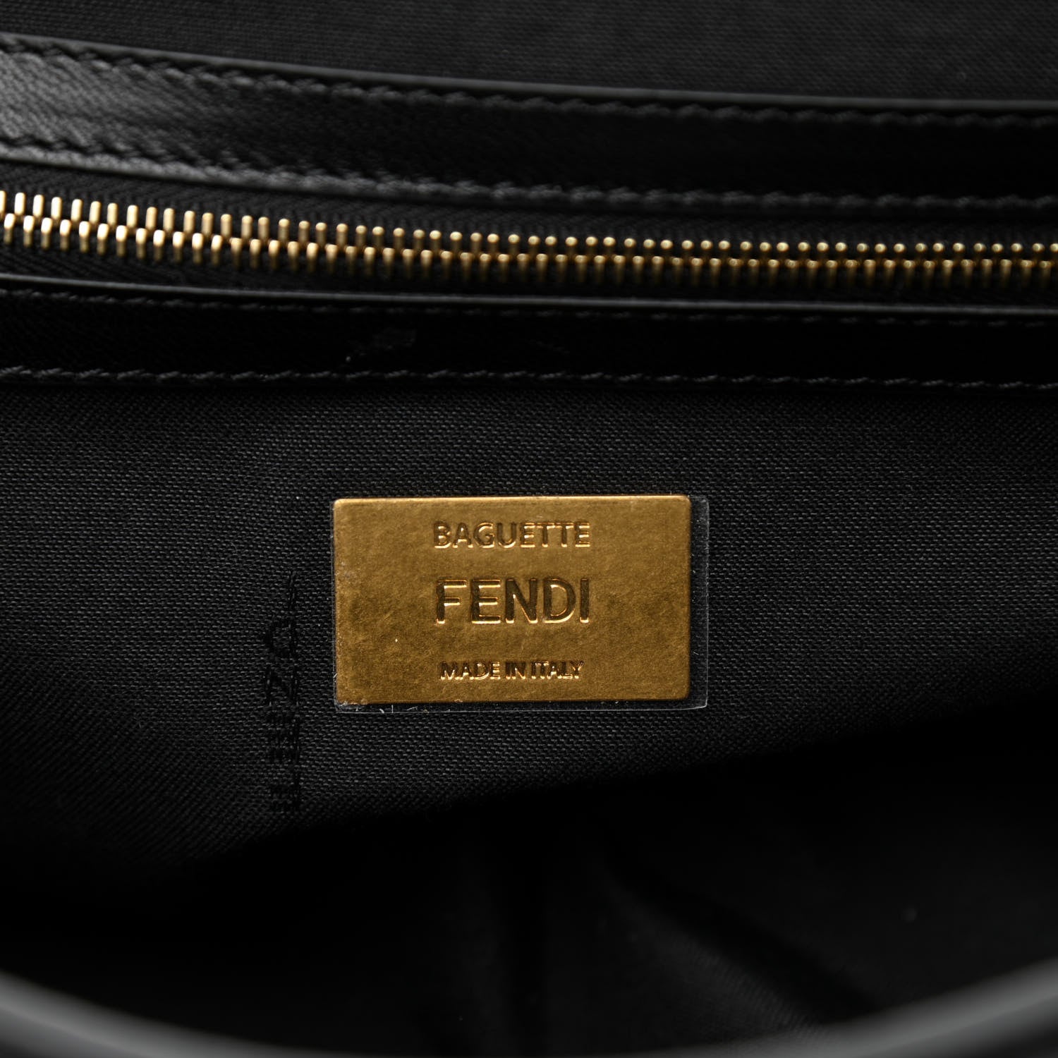 Fendi Nappa Apolo Chain Baguette Black 6 of 8