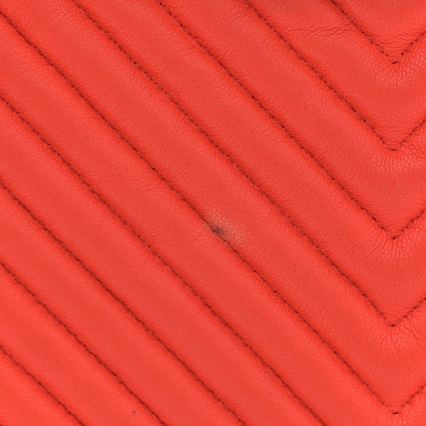Calfskin Chevron Quilted New Medium Boy Flap Orange