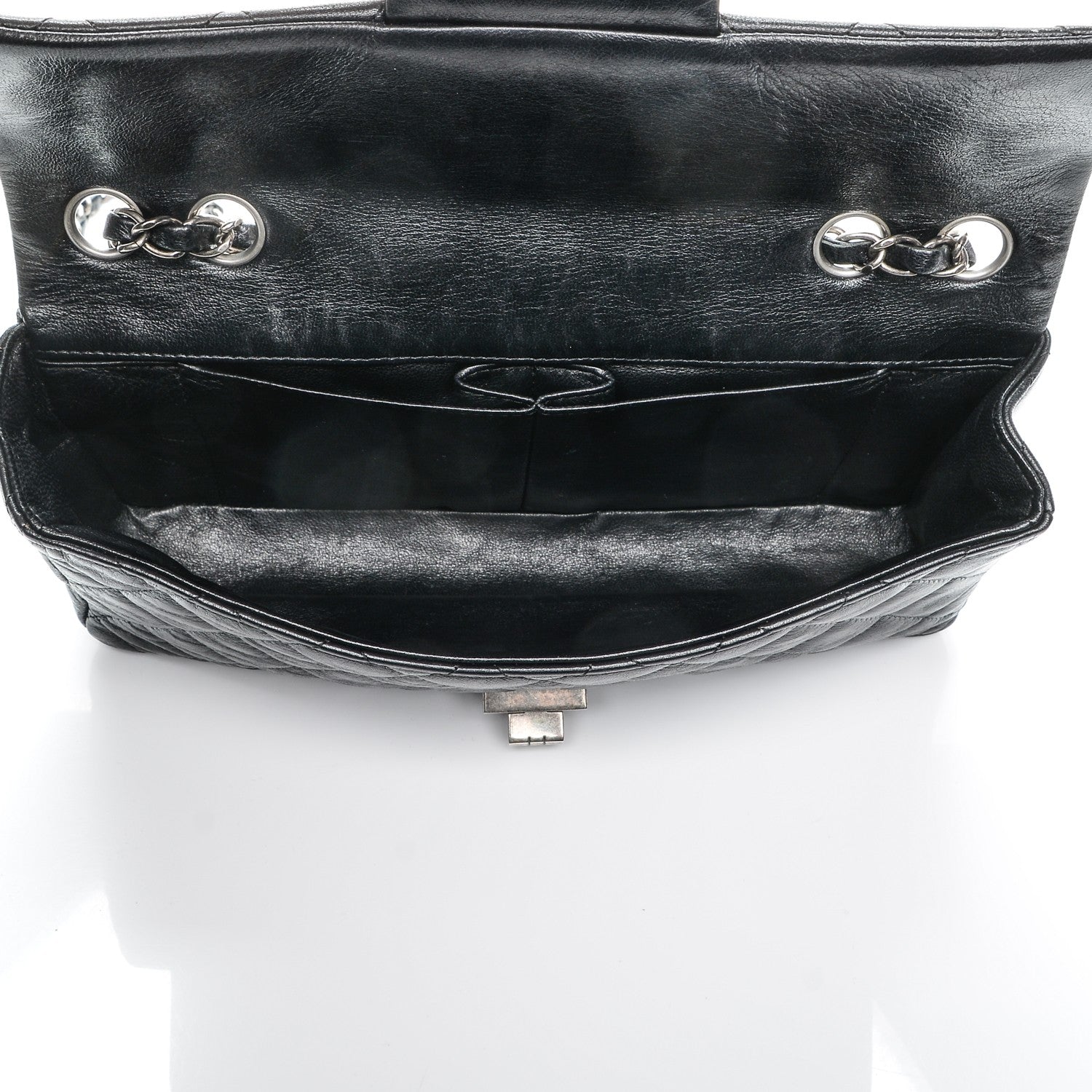 Chanel Calfskin Quilted Hybrid Reissue East West Flap Black 7 of 7