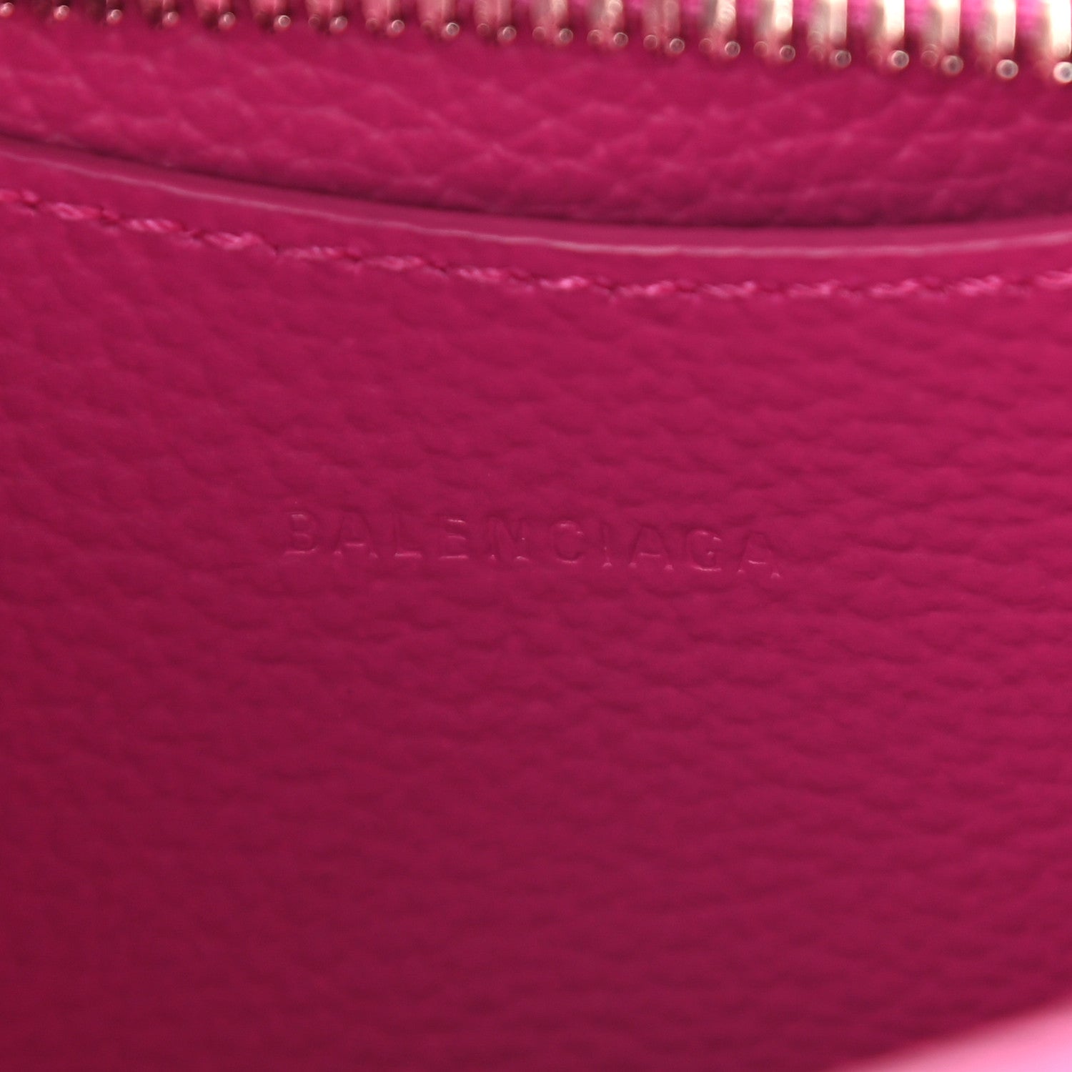 Balenciaga Grained Calfskin Neo Classic Silver Hardware Mini City Fuchsia 6 of 8