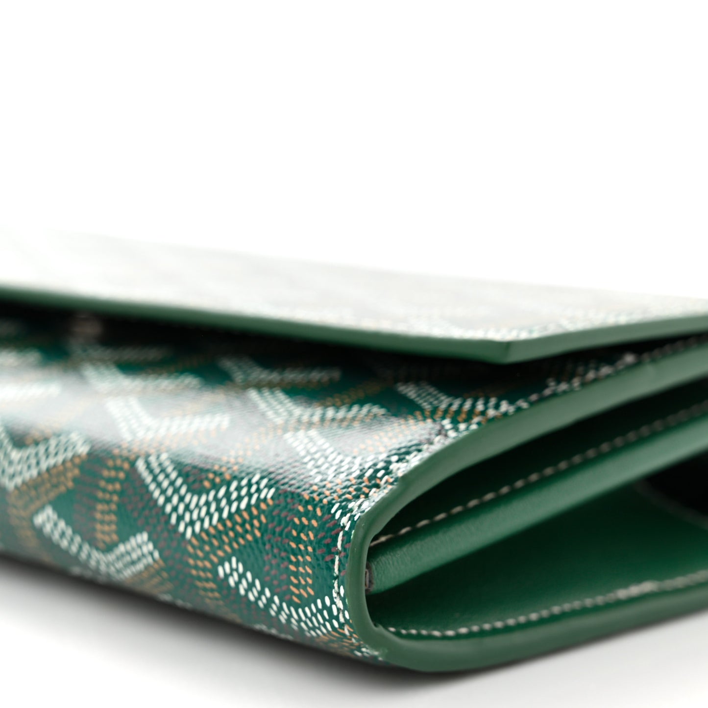 Goyardine Varenne Continental Wallet Green