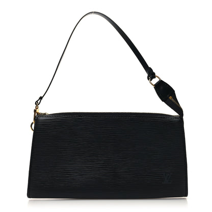 Louis Vuitton Epi Pochette Accessories 24 Black 1 of 11