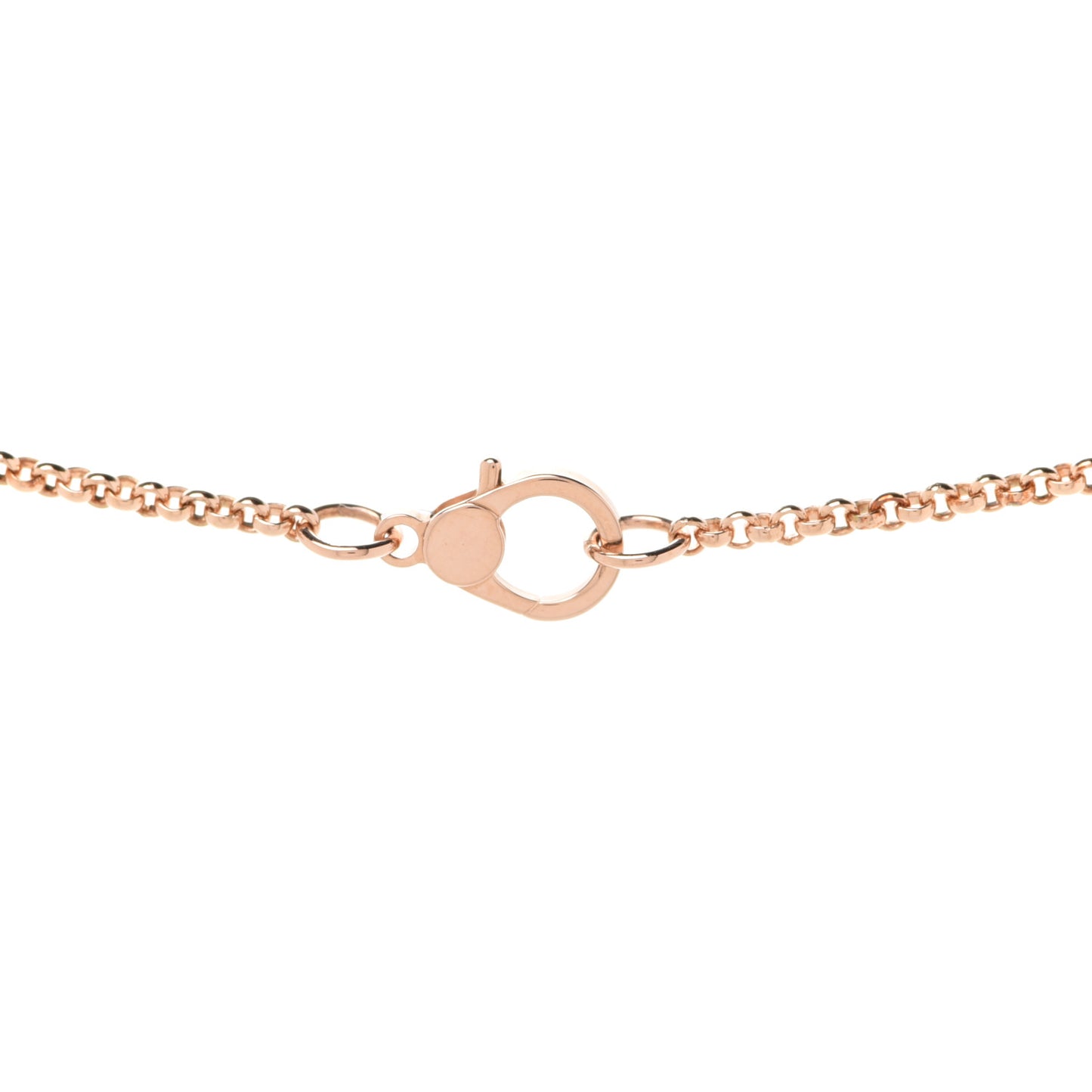 18K Rose Gold Diamond TPM Ex-Libris Pendant Necklace