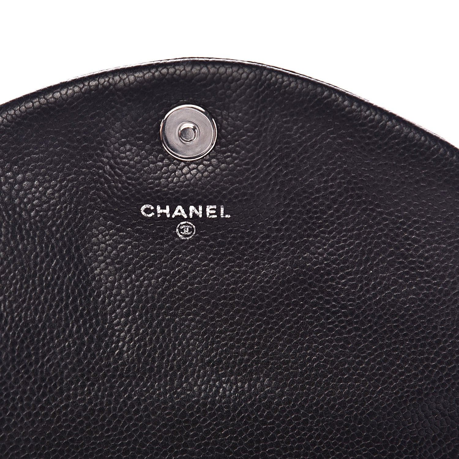 Chanel Caviar Half Moon Wallet On Chain WOC Black 6 of 11