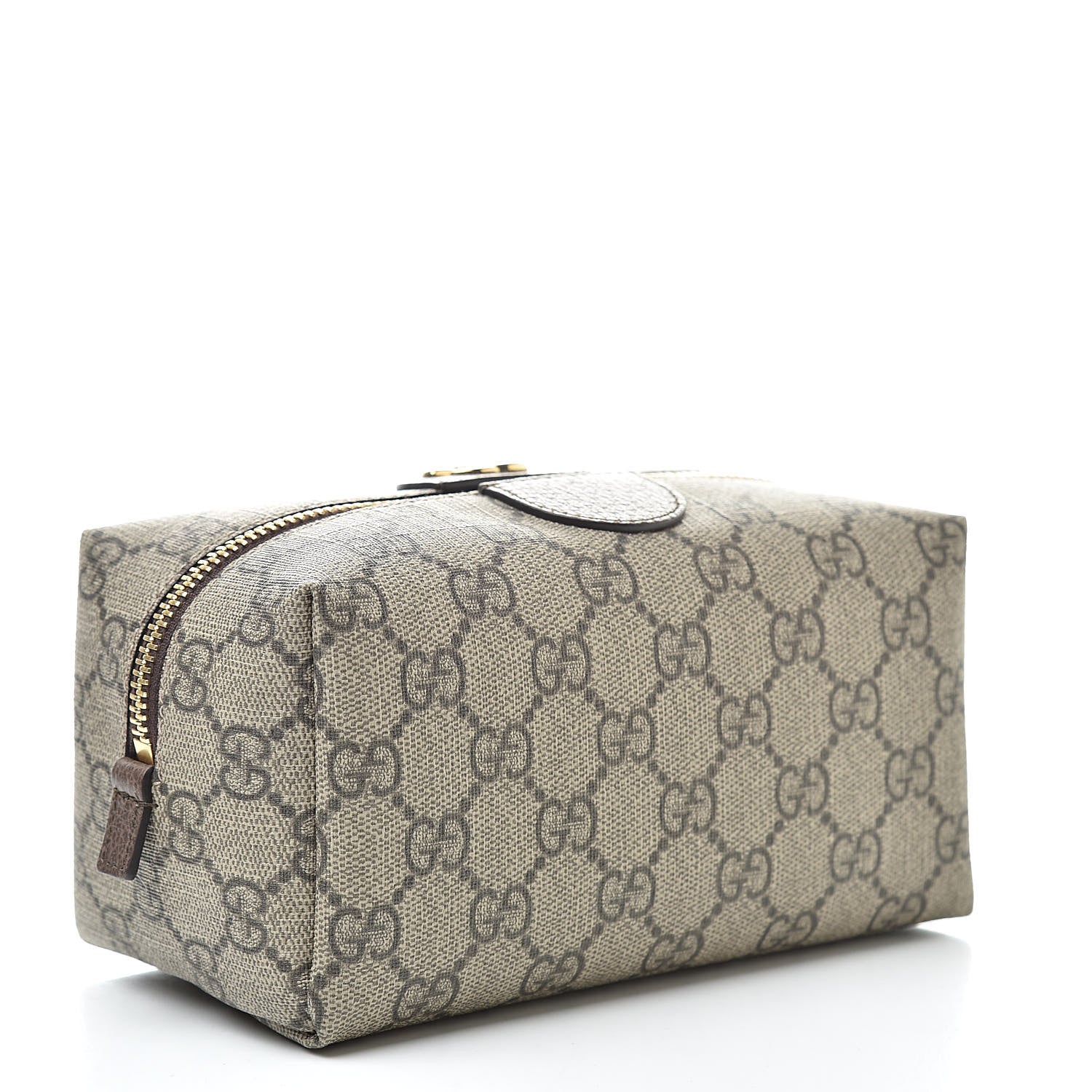 Gucci Soft GG Supreme Monogram Calfskin Medium Ophidia Cosmetic Case Beige Ebony New Acero 3 of 8