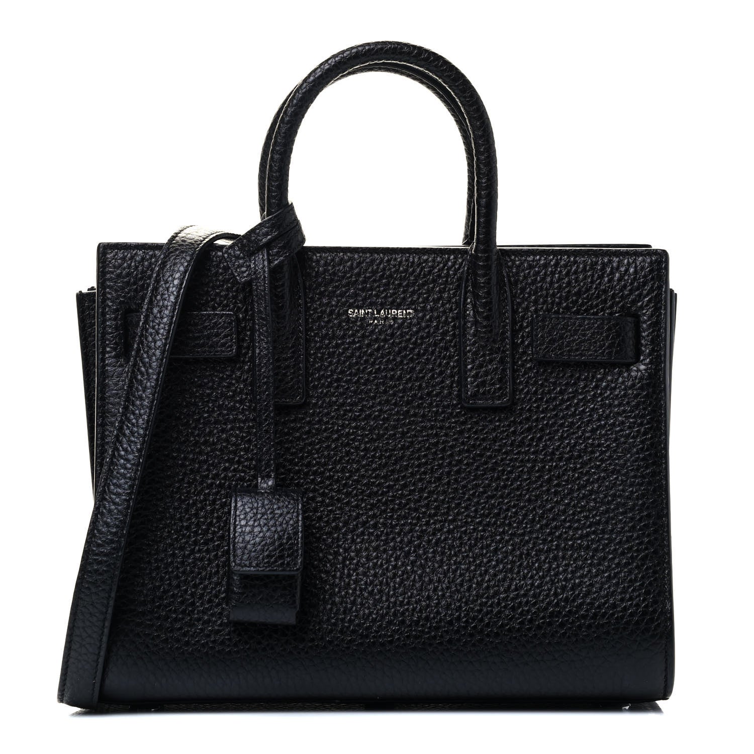 Saint Laurent Grained Calfskin Nano Sac De Jour Black 1 of 4