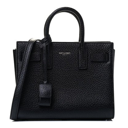Saint Laurent Grained Calfskin Nano Sac De Jour Black 1 of 4