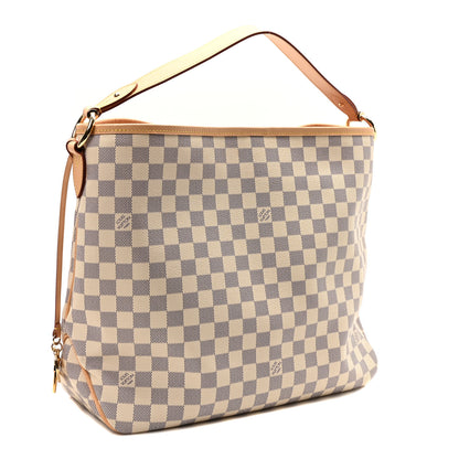 Louis Vuitton Damier Azur Delightful MM Rose Ballerine 3 of 9