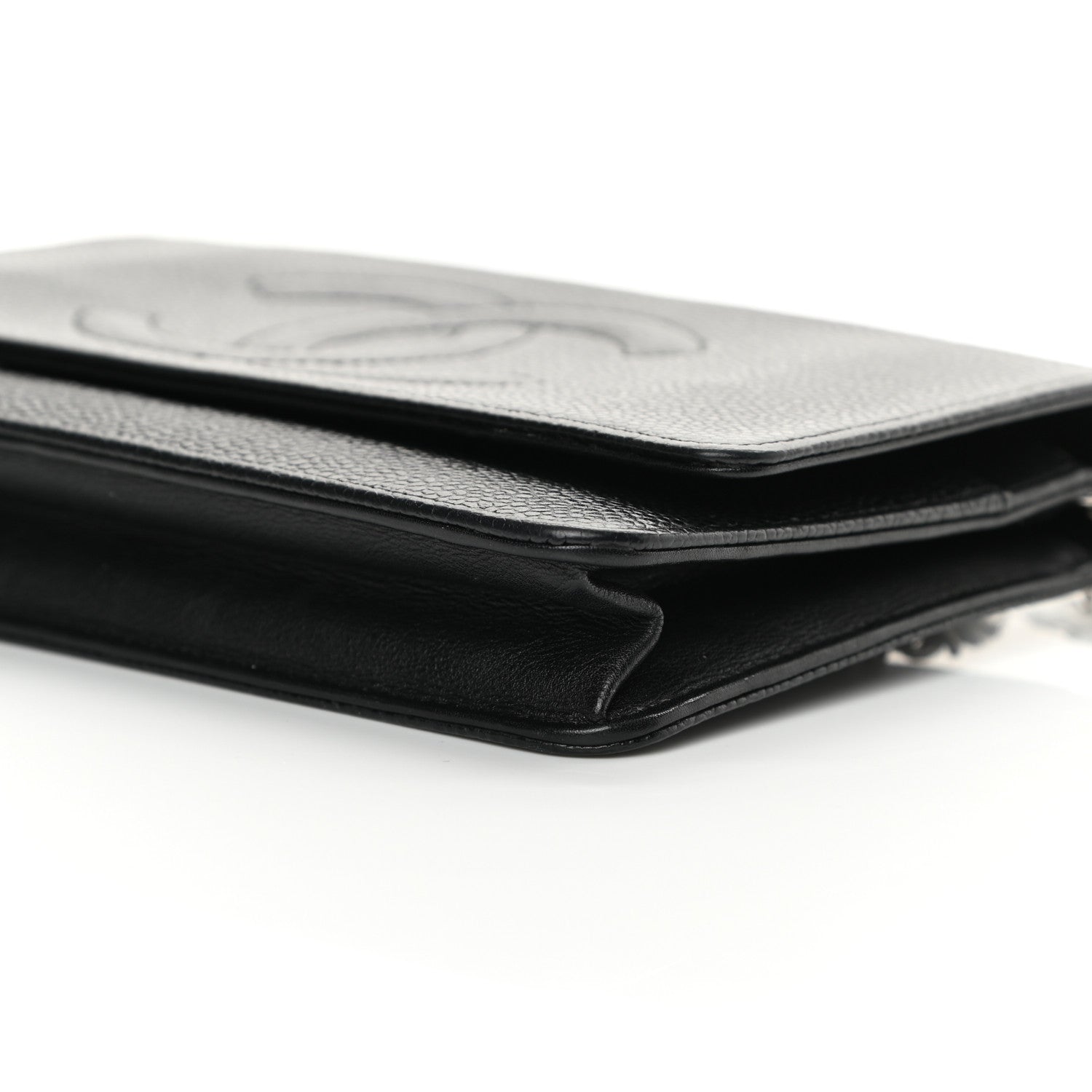 Chanel Caviar Timeless CC Wallet On Chain WOC Black 11 of 12