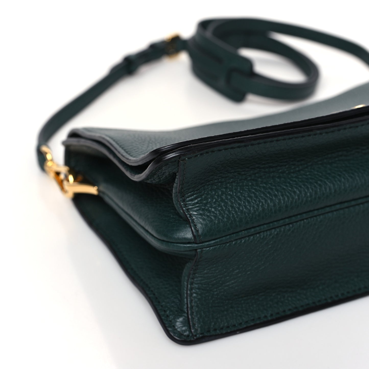 Vitello Daino Double Strap Flap Crossbody Billardo