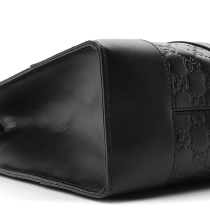 Gucci Guccissima Signature Briefcase Black 9 of 10