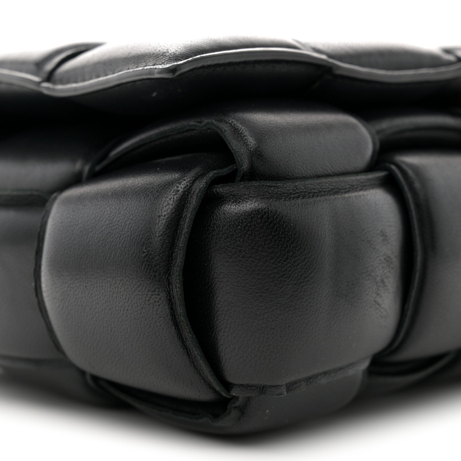 Bottega Veneta Nappa Maxi Intreccio Padded Cassette Crossbody Bag Black 9 of 13