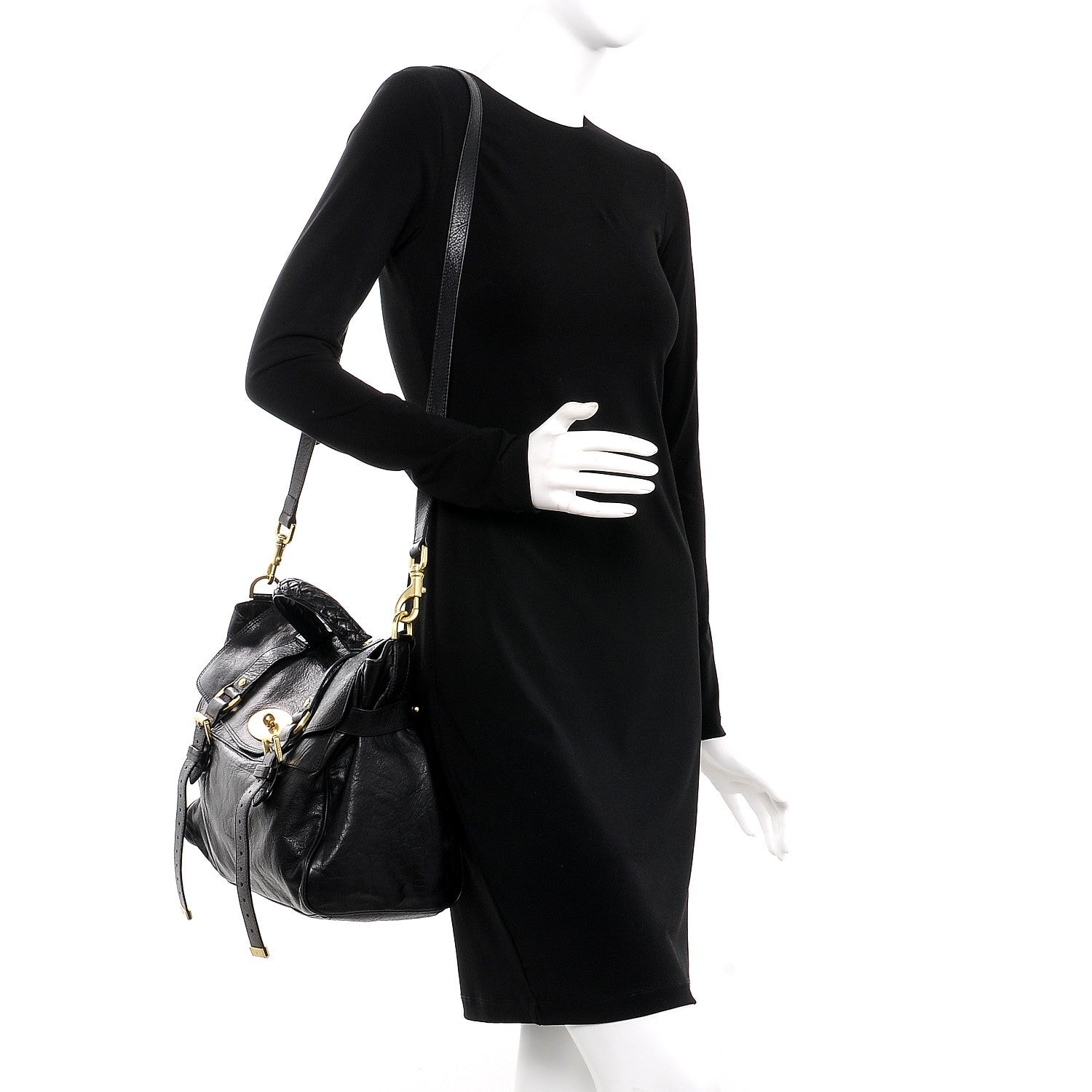 Mulberry Soft Buffalo Oversized Alexa Black 2 of 12