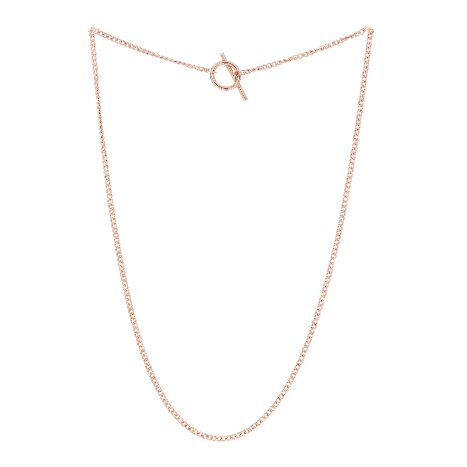 Hermes 18K Rose Gold PM Echappee Necklace SH 3 of 5