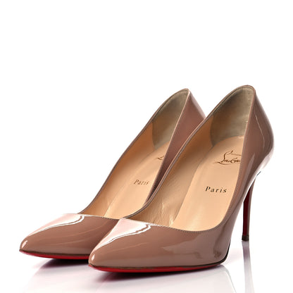 Christian Louboutin Patent Pigalle Follies 85 Pumps 40.5 Nude 3 of 11