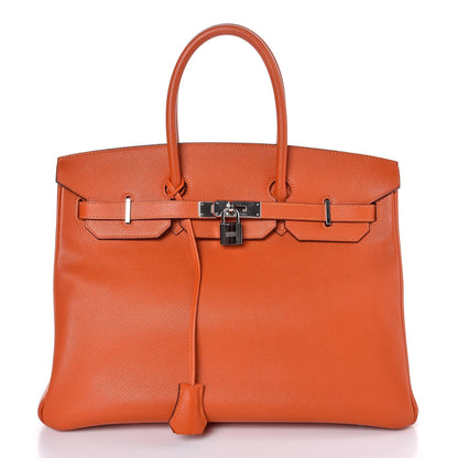 Hermes Epsom Birkin 35 Orange 1 of 37