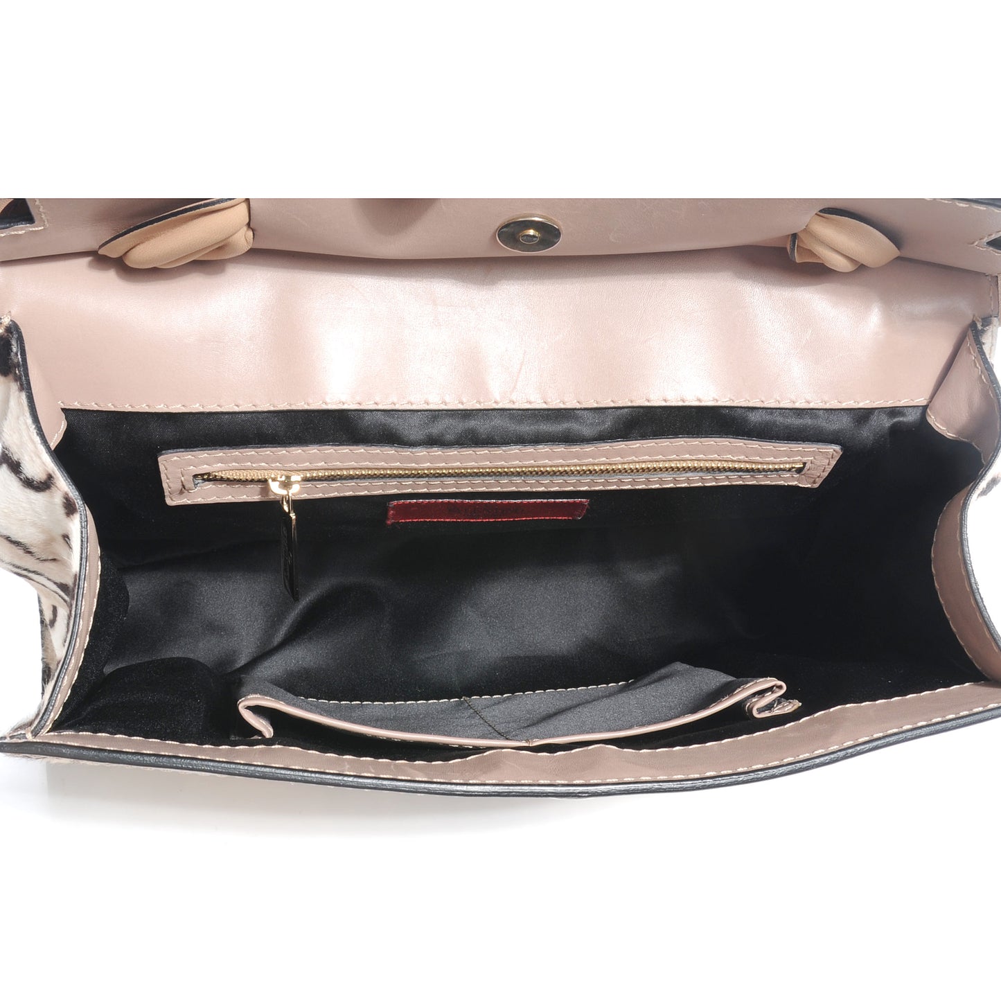 Calf Hair Leopard Print Aphrodite Bow Satchel