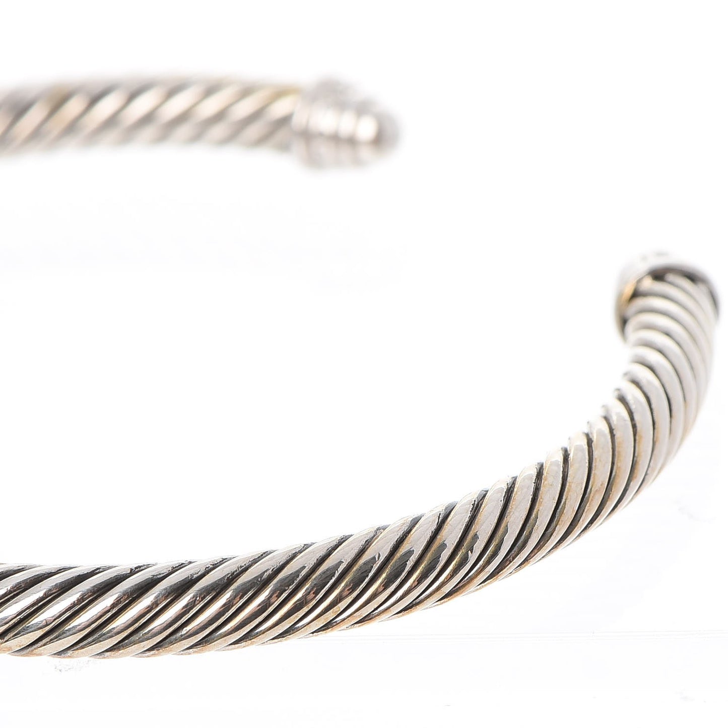 Sterling Silver Diamond 5mm Cable Classics Cuff