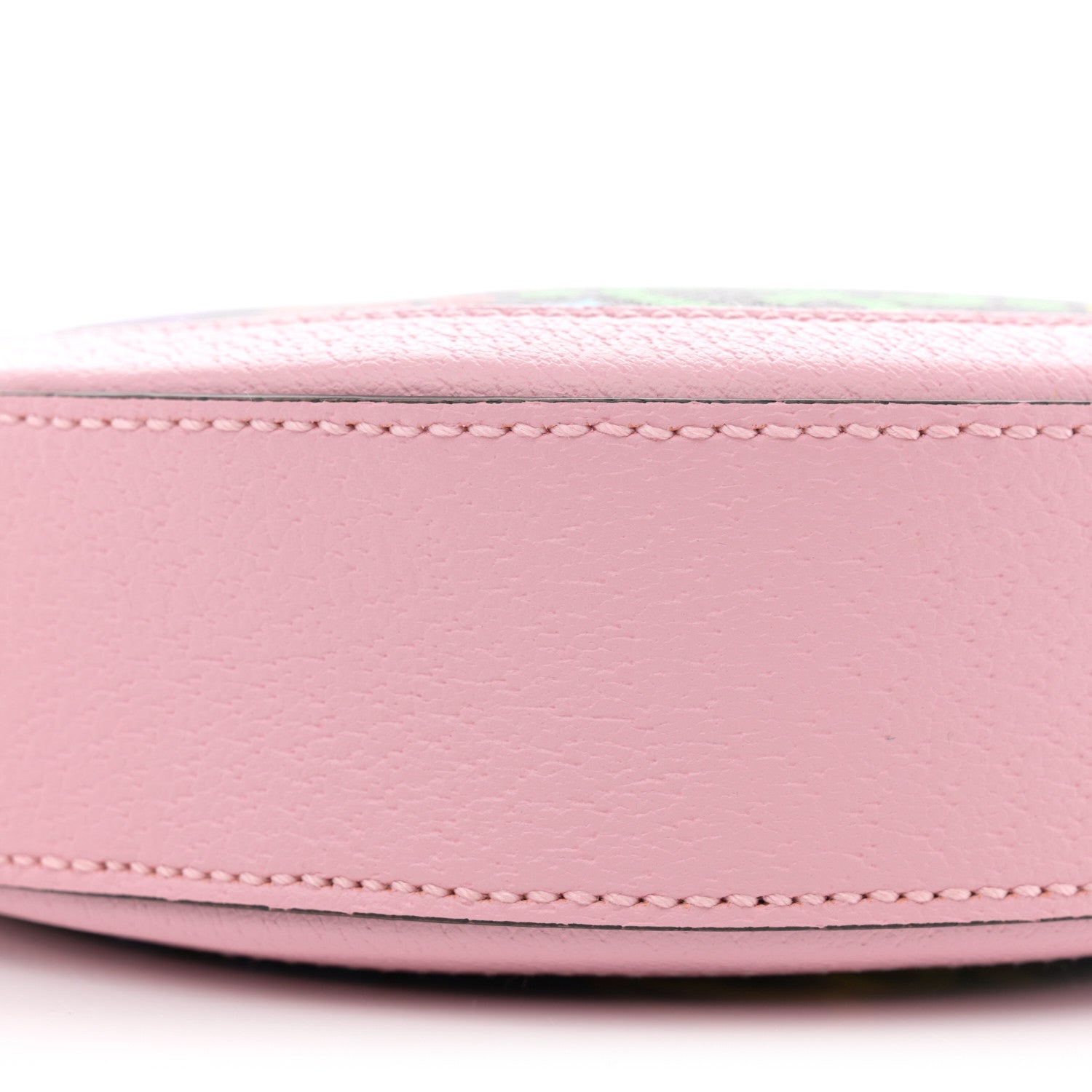 Gucci GG Supreme Monogram Psychedelic Round Shoulder Bag Black Multicolor Sugar Pink 9 of 10