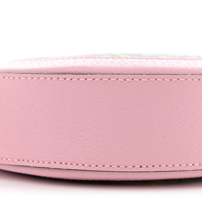 Gucci GG Supreme Monogram Psychedelic Round Shoulder Bag Black Multicolor Sugar Pink 9 of 10