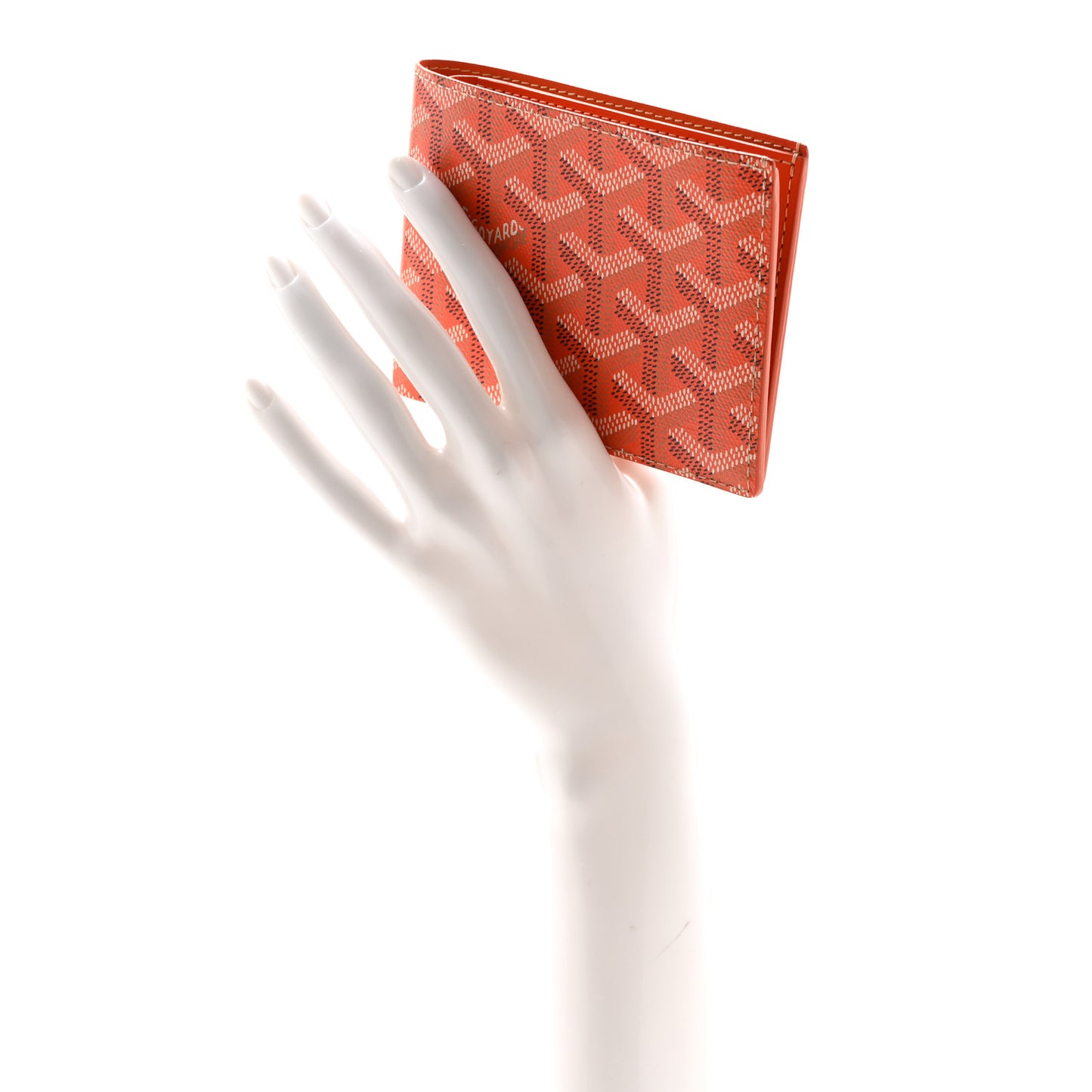 Goyardine Victoire Bi-Fold Wallet Orange