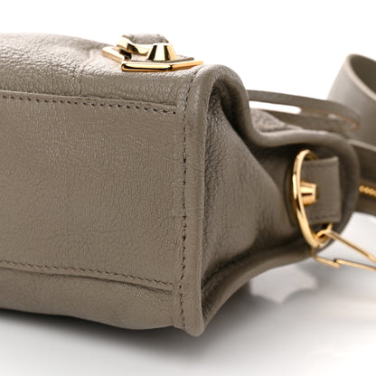 Balenciaga Chevre Gold Metallic Edge Hardware Mini City Gris Taupe 10 of 10