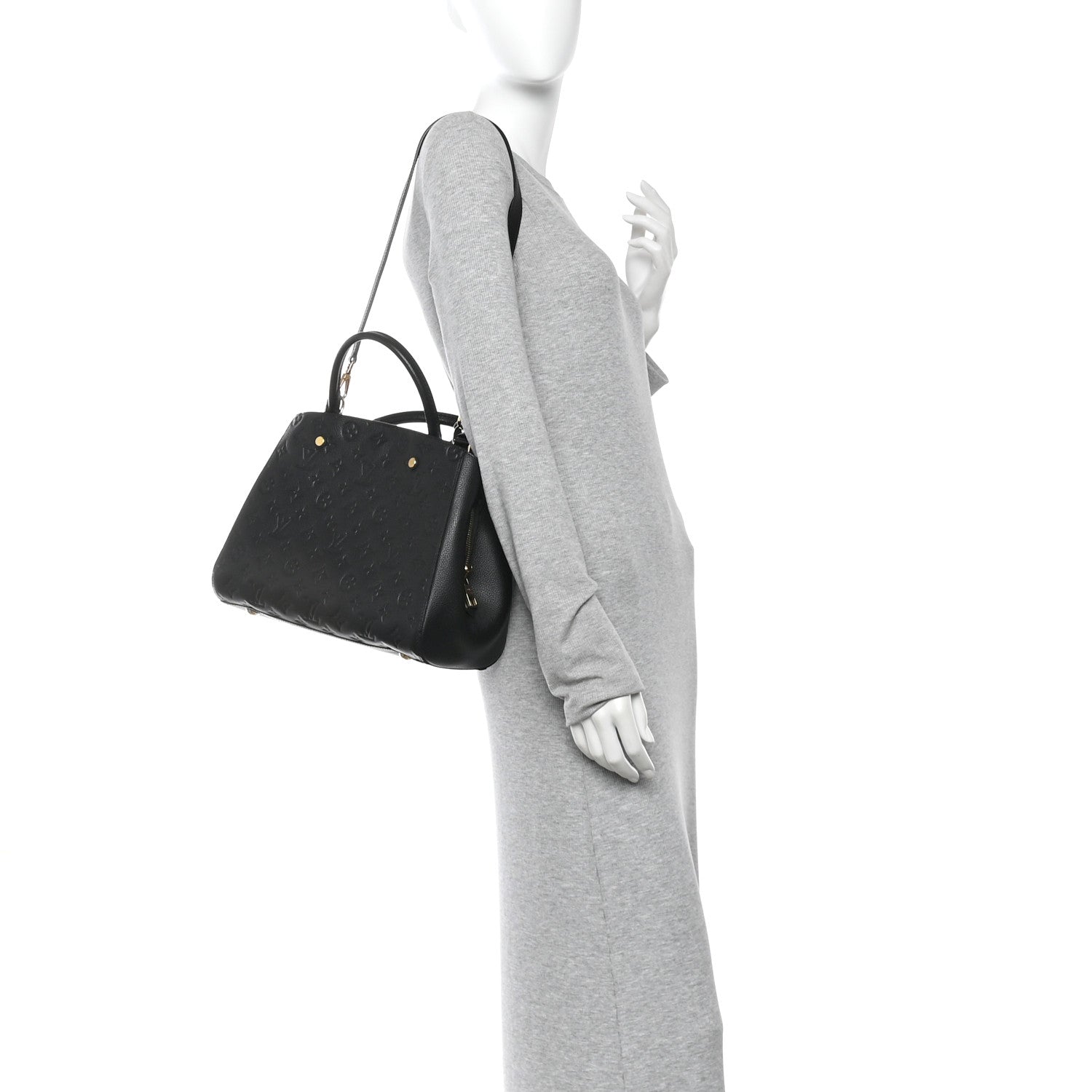 Louis Vuitton Empreinte Montaigne MM Black 2 of 10