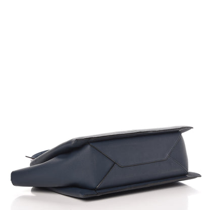 Celine Baby Grained Calfskin Medium Tri-Fold Bag Steel Blue 4 of 14