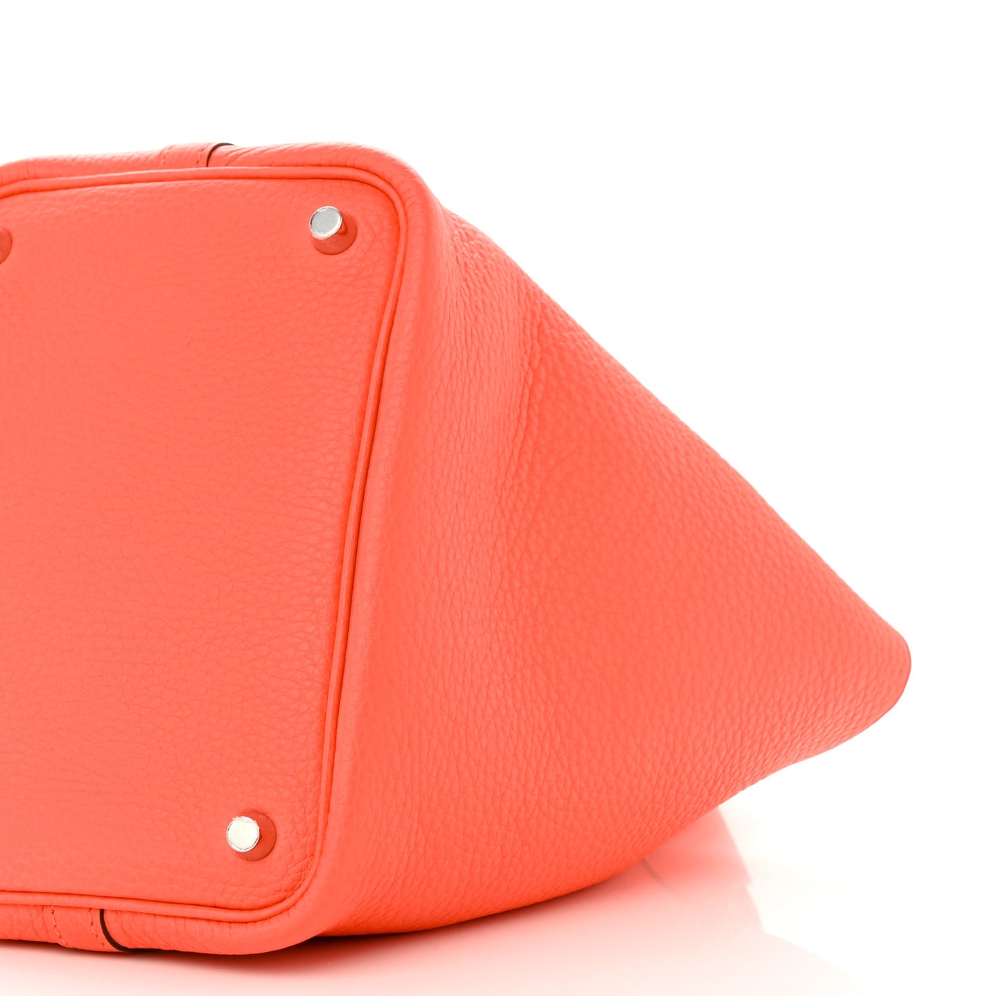 Taurillon Clemence Picotin Lock 18 PM Rose Texas