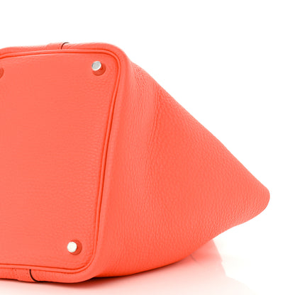 Hermes Taurillon Clemence Picotin Lock 18 PM Rose Texas 9 of 11