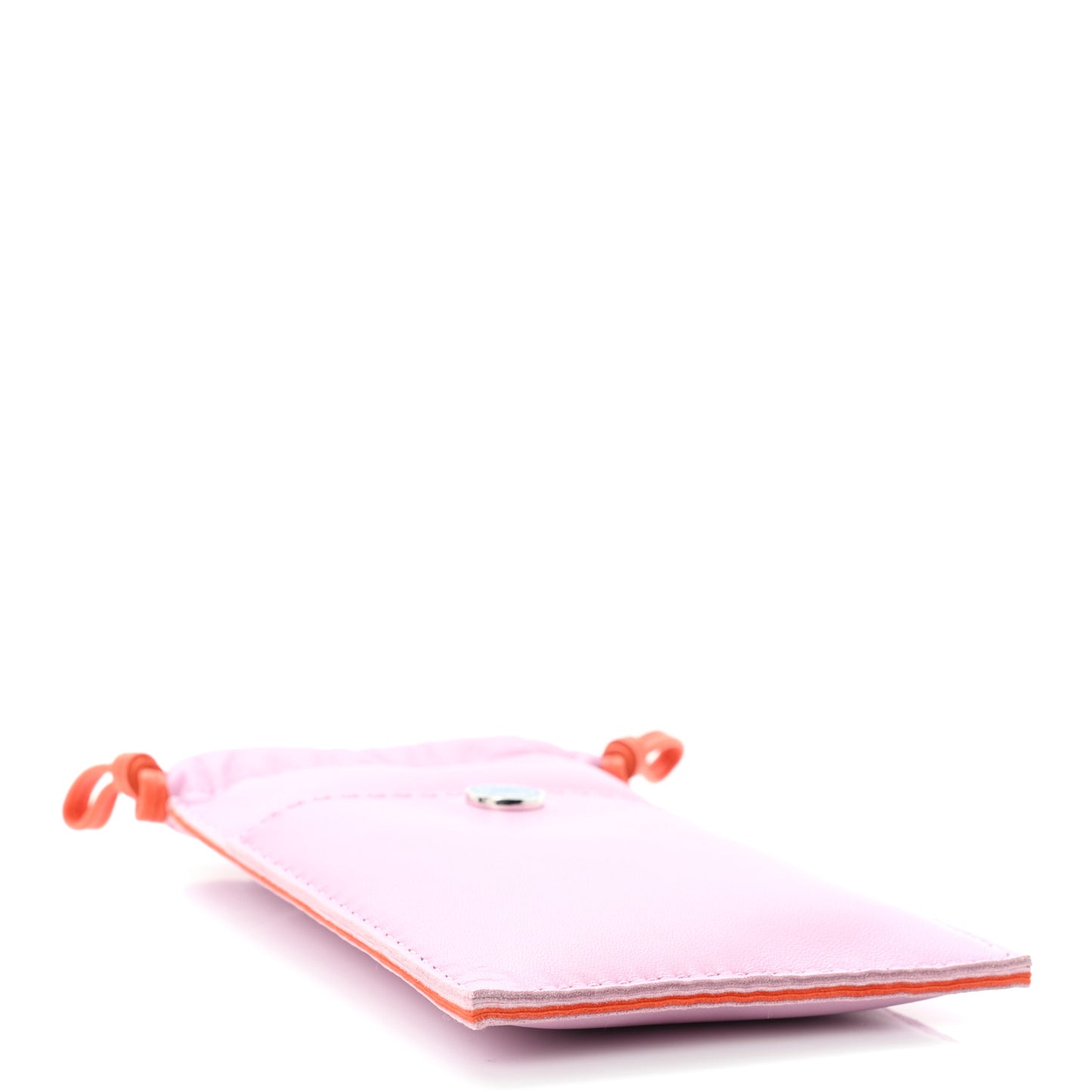 Milo Lambskin Swift Pilo Phone Case Mauve Sylvestre Orange Poppy Bleu De France