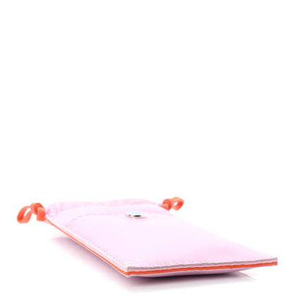 Hermes Milo Lambskin Swift Pilo Phone Case Mauve Sylvestre Orange Poppy Bleu De France 4 of 9