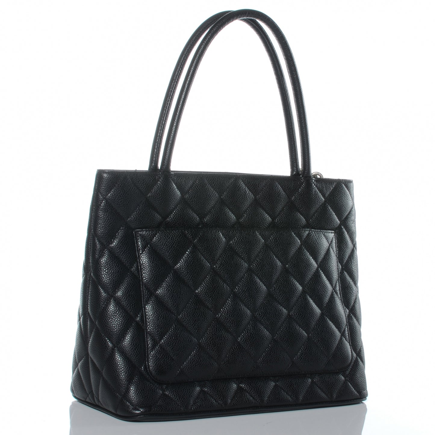 Caviar Medallion Tote Black