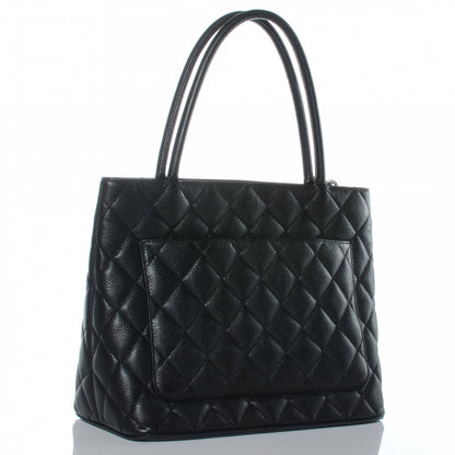 Chanel Caviar Medallion Tote Black 4 of 9