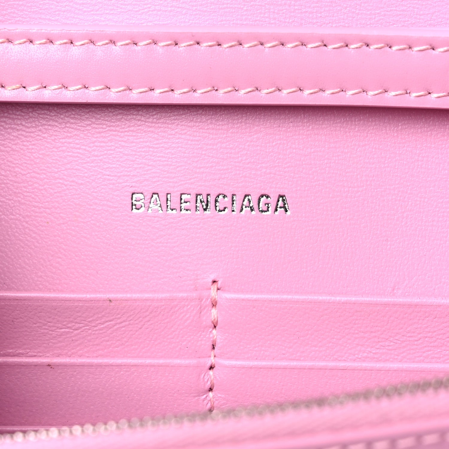 Balenciaga Shiny Box Calfskin Tonal B Hourglass Chain Bag Candy Pink 6 of 13